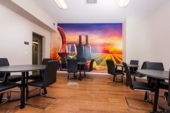 Social vineyard gathering room